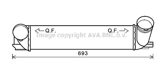 AVA QUALITY COOLING Интеркулер BW4473